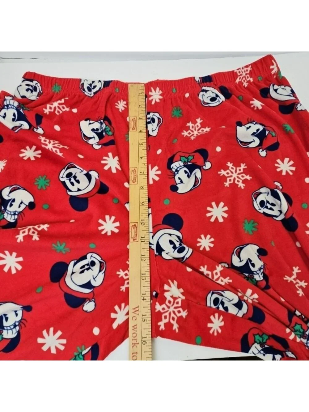 Disney Mickey Mouse 2 Piece Pajama Set Women Sz 2X Soft Christmas Holiday PJs - Picture 14 of 16